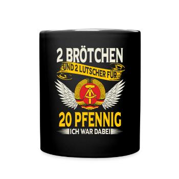Ostblock Heimat DDR Ostdeutschland - Tasse einfarbig - Schwarz - Vorne