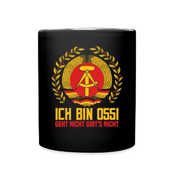 Ich Bin Ossi - Tasse einfarbig - Schwarz - Vorne