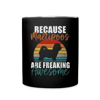 Cadeaux Maltipoo - Mug uni - noir - Devant