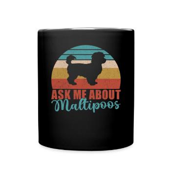 Cadeaux Maltipoo - Mug uni - noir - Devant