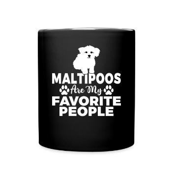 Cadeaux Maltipoo - Mug uni - noir - Devant