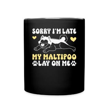 Maltipoo Gifts - Tasse einfarbig - Schwarz - Vorne