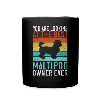 Cadeaux Maltipoo - Mug uni - noir - Devant
