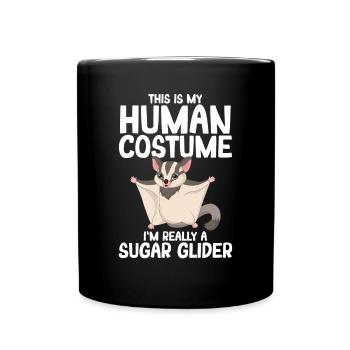 Sugar Glider Flying Squirrel - Full Colour Mug - black - Front
