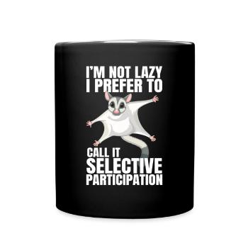 Sugar Glider Flying Squirrel - Full Colour Mug - black - Front