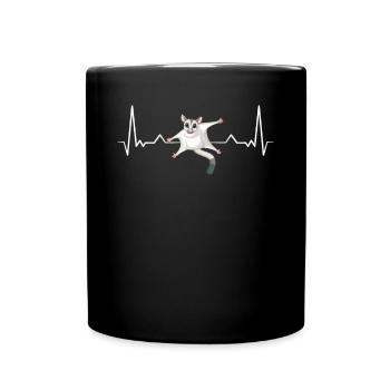 Sugar Glider Flying Squirrel - Full Colour Mug - black - Front
