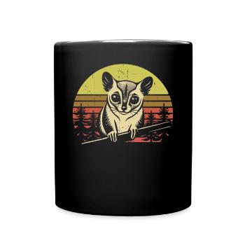 Sugar Glider Flying Squirrel - Full Colour Mug - black - Front