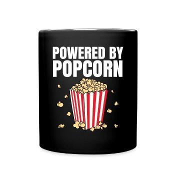 Théâtre Cinéma Snack Soirée Cinéma Drôle Propulsé par - Mug uni - noir - Devant
