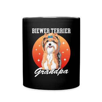 Biewer Terrier Grandpa Dog Owner Gift - Full Colour Mug - black - Front
