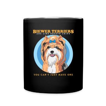 Biewer Terrier Yorkshire Dog Owner Gift - Full Colour Mug - black - Front