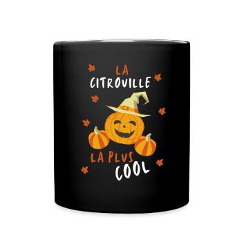 The Coolest Pumpkin - Full Colour Mug - black - Front