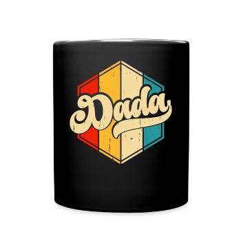 Papa Vater Vatertag - Tasse einfarbig - Schwarz - Vorne