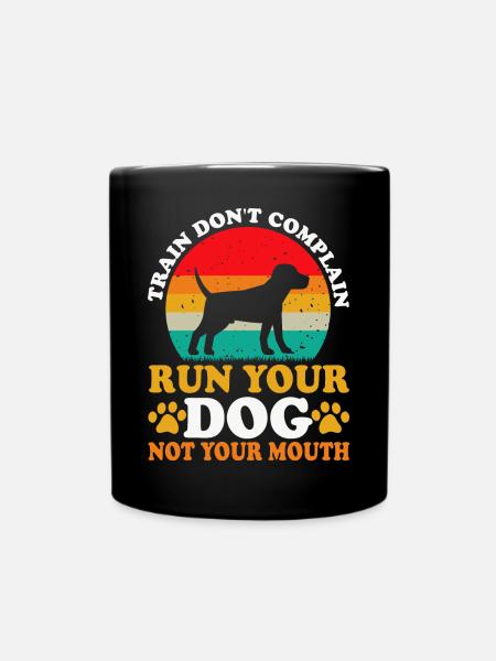 Hund Hundeerziehung - Tasse einfarbig - Schwarz
