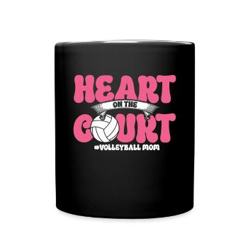 Volleyball Mom Volleyball Mom - Full Colour Mug - black - Front
