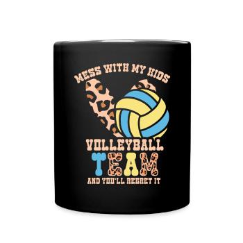 Volleyball Mom Volleyball Mom - Full Colour Mug - black - Front