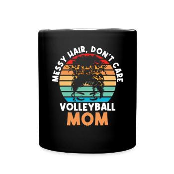 Volleyball Mom Volleyball Mom - Full Colour Mug - black - Front