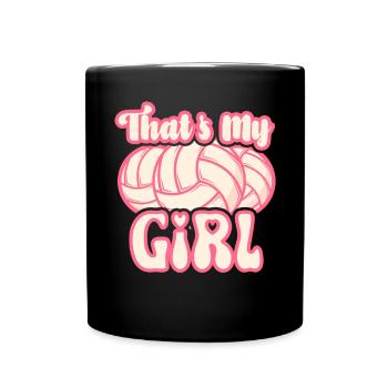 Volleyball Mom Volleyball Mom - Full Colour Mug - black - Front