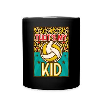 Volleyball Mom Volleyball Mom - Full Colour Mug - black - Front