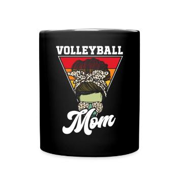 Volleyball Mom Volleyball Mom - Full Colour Mug - black - Front