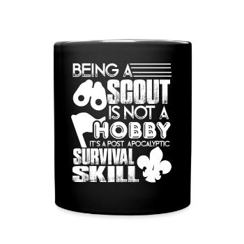 Scouting Scouting Is A Survival Skill - Full Colour Mug - black - Front