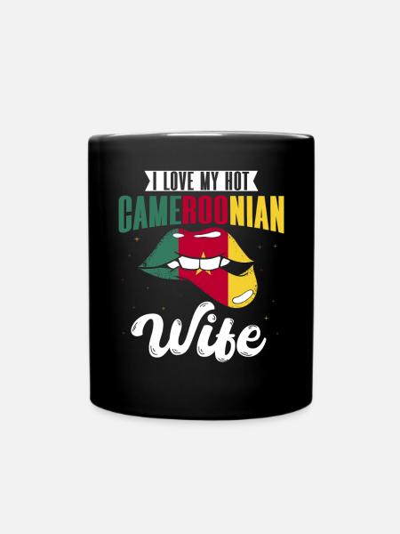 Kamerun Flagge Kamerun - Tasse einfarbig - Schwarz