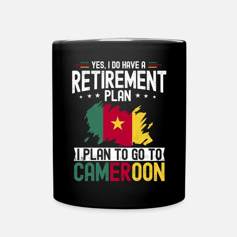 Drapeau du Cameroun Cameroun - Mug uni - noir