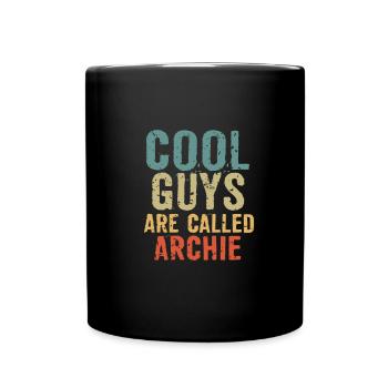 Cool guys are called archie - Tasse einfarbig - Schwarz - Vorne
