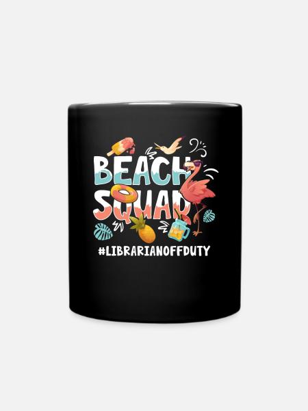 Bibliothekar Ferien Strandgruppe - Tasse einfarbig - Schwarz