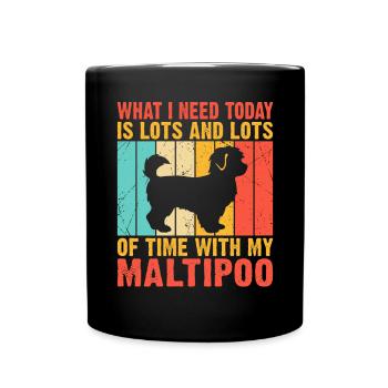 Cadeaux Maltipoo - Mug uni - noir - Devant