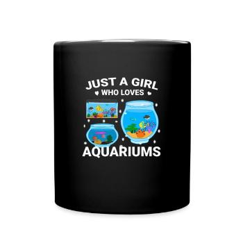 Aquarium Fish Gift - Full Colour Mug - black - Front