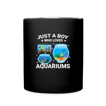 Aquarium Fish Gift - Full Colour Mug - black - Front