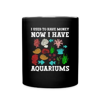 Aquarium Fish Gift - Full Colour Mug - black - Front