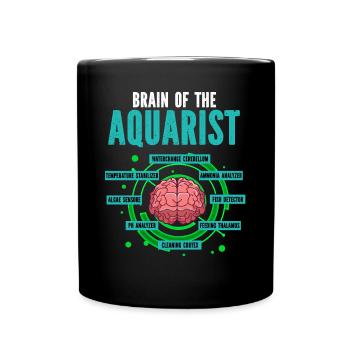 Aquarium Fish Gift - Full Colour Mug - black - Front