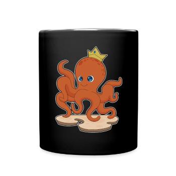 Couronne de pieuvre - Mug uni - noir - Devant