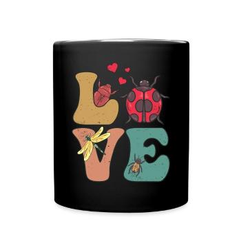 Entomologie, entomologiste, Coléoptère - Mug uni - noir - Devant