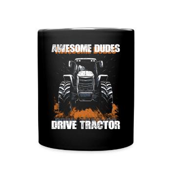 Great Guys Driving Tractor Farmer Farmer Gift - Full Colour Mug - black - Front