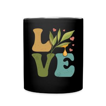 LOVE Essential Oil - Full Colour Mug - black - Front