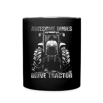 Great Guys Driving Tractor Farmer Farmer Gardener - Full Colour Mug - black - Front
