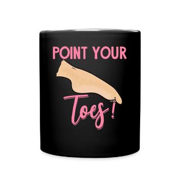 Aerial Silk Tightrope Walker Acrobatics - Full Colour Mug - black - Front