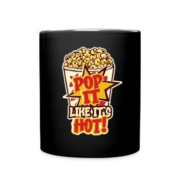 Popcorn Lover Cinema Movie Snack - Full Colour Mug - black - Front