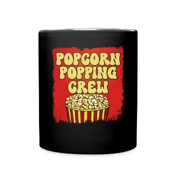 Popcorn Lover Cinema Movie Snack - Full Colour Mug - black - Front