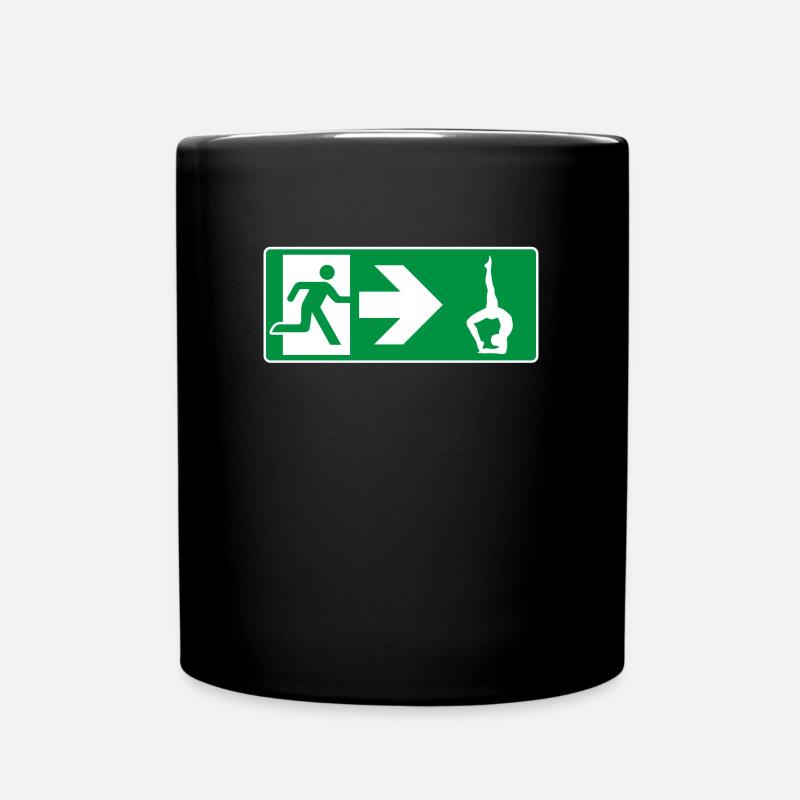 Sortie de secours Yoga Yogi - Mug uni - noir