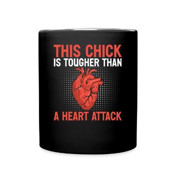 Récupération après une chirurgie à cœur ouvert - Mug uni - noir - Devant