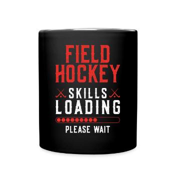 Field Hockey Field Hockey Skills - Tasse einfarbig - Schwarz - Vorne
