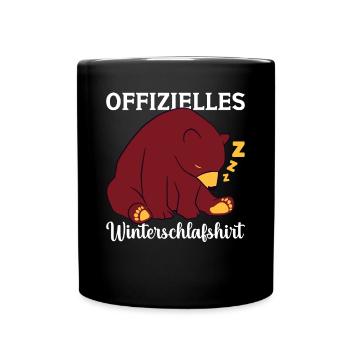 Bärenfan Bär Bären Bärenliebhaber - Tasse einfarbig - Schwarz - Vorne