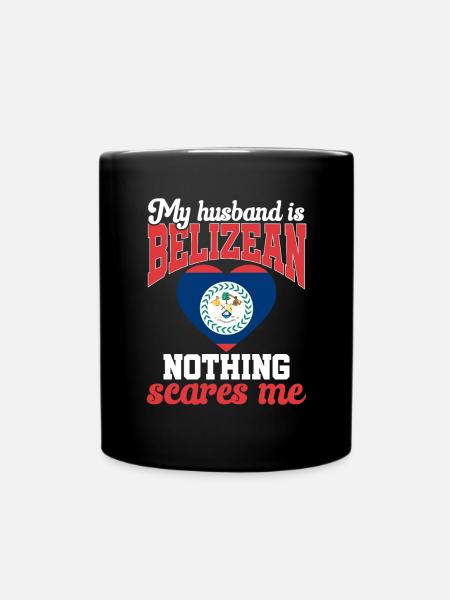 Belize Flagge Belizer - Tasse einfarbig - Schwarz