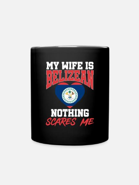 Belize Flagge Belizer - Tasse einfarbig - Schwarz