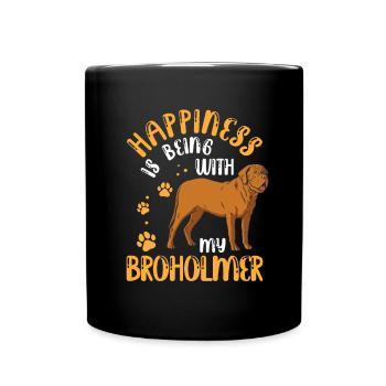 Broholmer me rend heureux Broholmer - Mug uni - noir - Devant