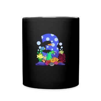 Aquarium Fish Gift - Full Colour Mug - black - Front