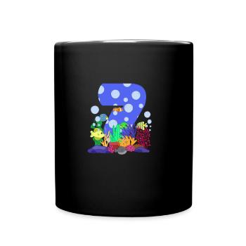 Aquarium Fish Gift - Full Colour Mug - black - Front